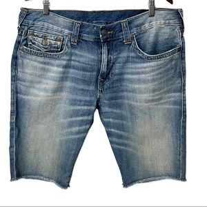 True Religion Blue Jean Shorts for Men